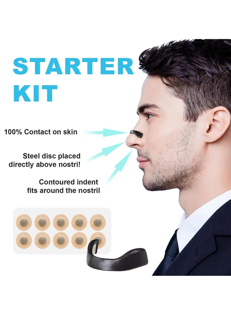 Anti-snoring Nose Patch  (30 pairsï¼black) - Boost Oxygen Intake, Reduce Snoring, Improve Sleep Quality - Sweat Resistant, Skin Safe Nasal Strips - Image 2