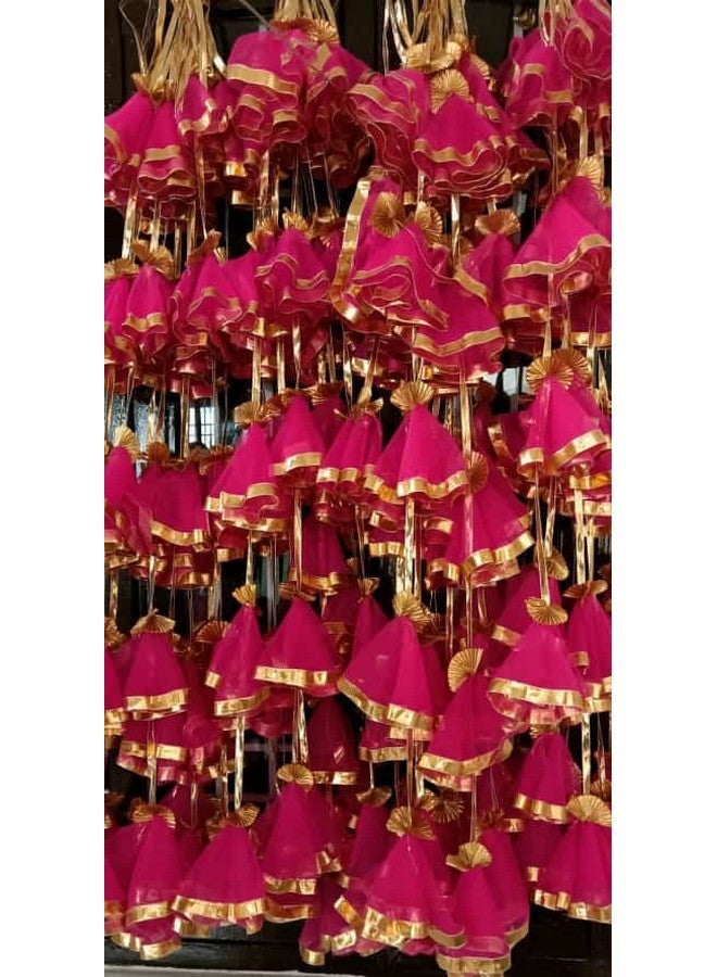 The Decor Affair شؤون الديكور (عبوة من 10) شبكة زخرفية معلقة بطول 3.5 قدم لخلفيات الزفاف/هالدي وزينة حفلات الزفاف. - Image 3