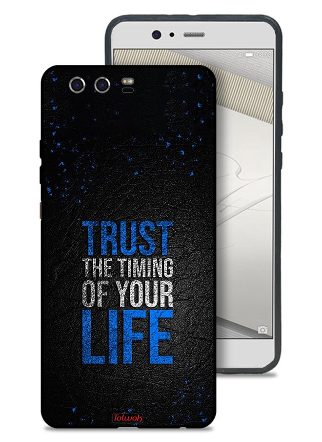 Tolwak Huawei P10 Plus Protective Case Cover Trust The Timing Of Your Life  - Image 1