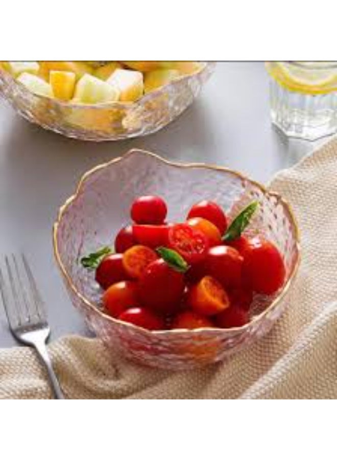 Bowls and glass plates set, 3 pieces in different sizes – serving dish for desserts and appetizers - Image 2