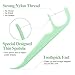 Lakeyface 300 Count Orthodontic Flossers for Braces with Floss Dispenser Brace Flossers for Kids Teeth Adults Dental Floss for Braces Dental Floss Picks 50 Count Bag Pack of 6 - Image 4