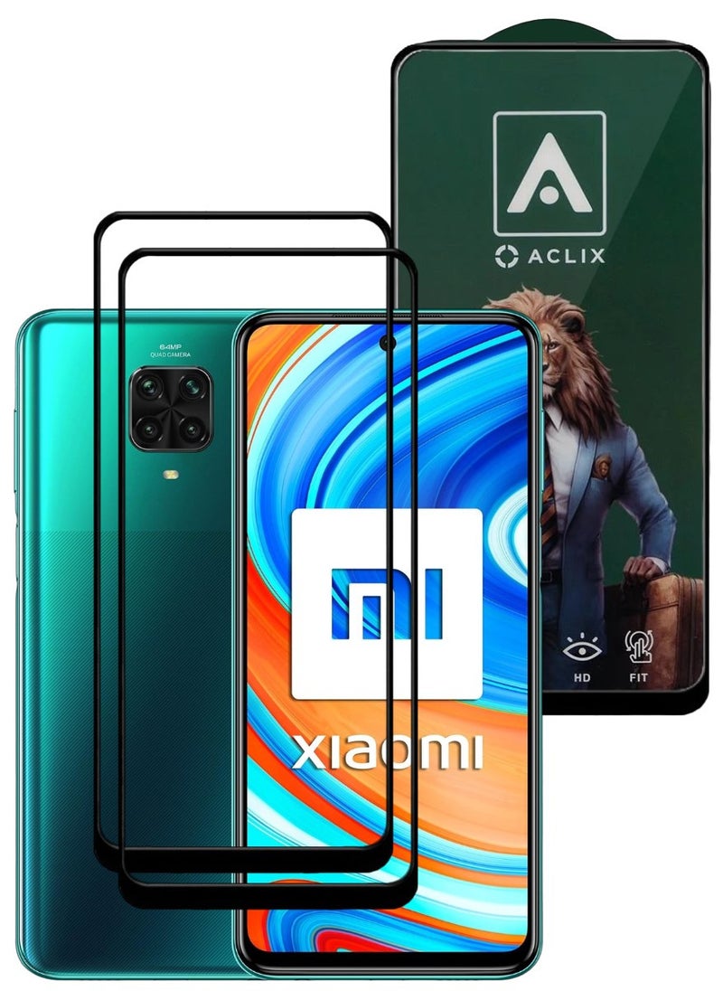 ACLIX 2 Pieces Antistatic ESD Dustproof Premium Quality High Definition Tempered Glass Screen Protector Designed For Xiaomi Redmi Note 9 Pro - Image 1
