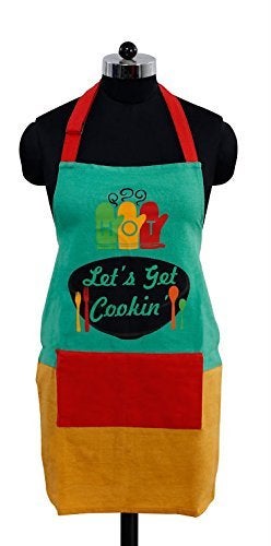 Dekor World Cotton Fun Club Let's Get Cooking Apron - Green, 1 Piece - Image 3