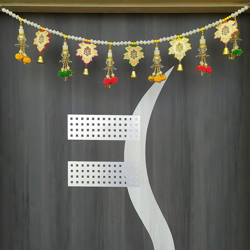Webelkart Premium Om Handmade Door Toran for Door Entrance Door Home Decoration and Diwali Decoration| Door Toran Banderwal for Home Main Door (Multicolored)- 34 Inch - Image 2