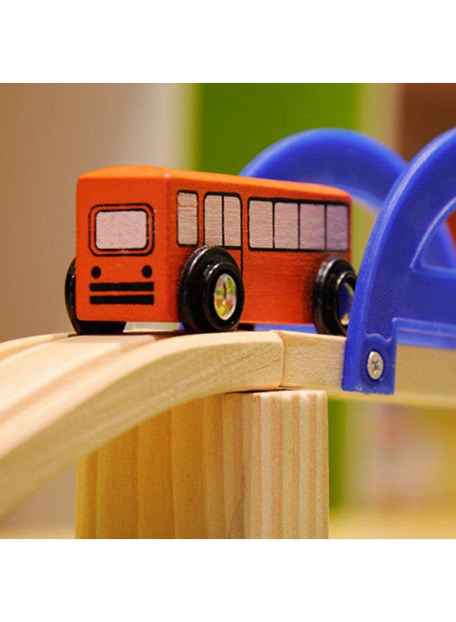 Mubei Traffic Scene Wooden Track Building Blocks Educational Toys Early Education Puzzle Kindergarten Parent-Child Children's Toys-Color:Mubei City Track - Image 3