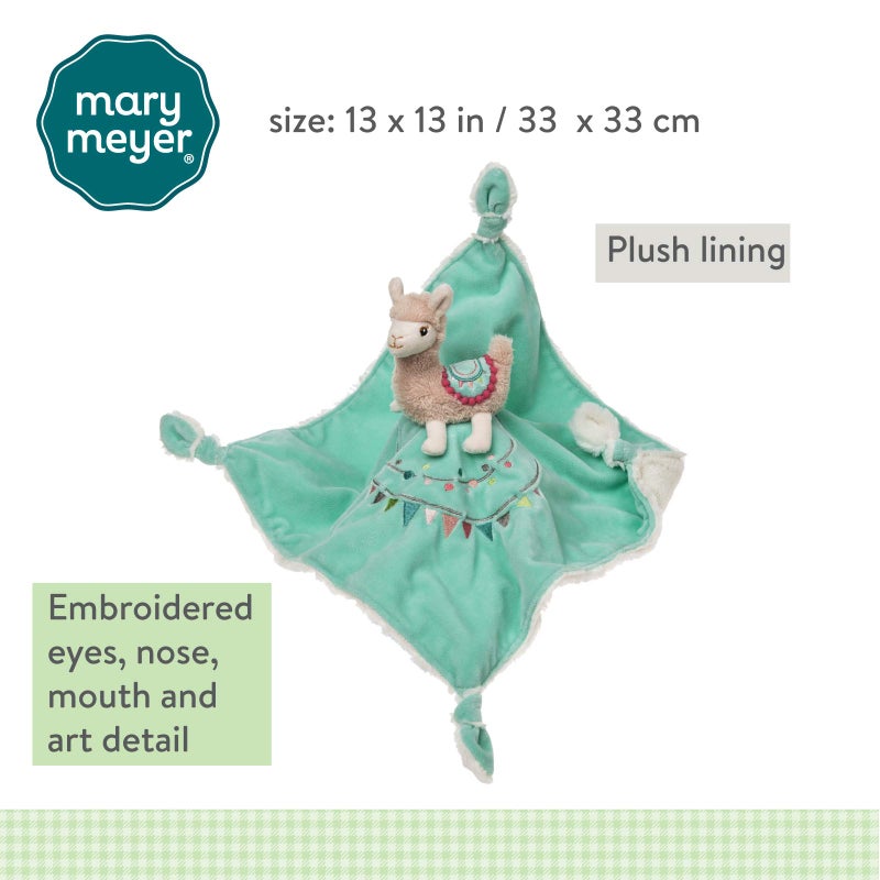 Mary Meyer Baby Lily Llama Character Blanket 13"x13" - Image 4