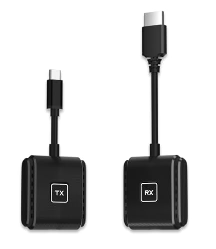 SmartSee Wireless USB-C to HD Transmitter and Receiver Kit Screen Mirror and Screen Extender for iPhone 15 16 17 Mac iPad to TV Projector Monitor Display Adapter Plug and Play - Image 1