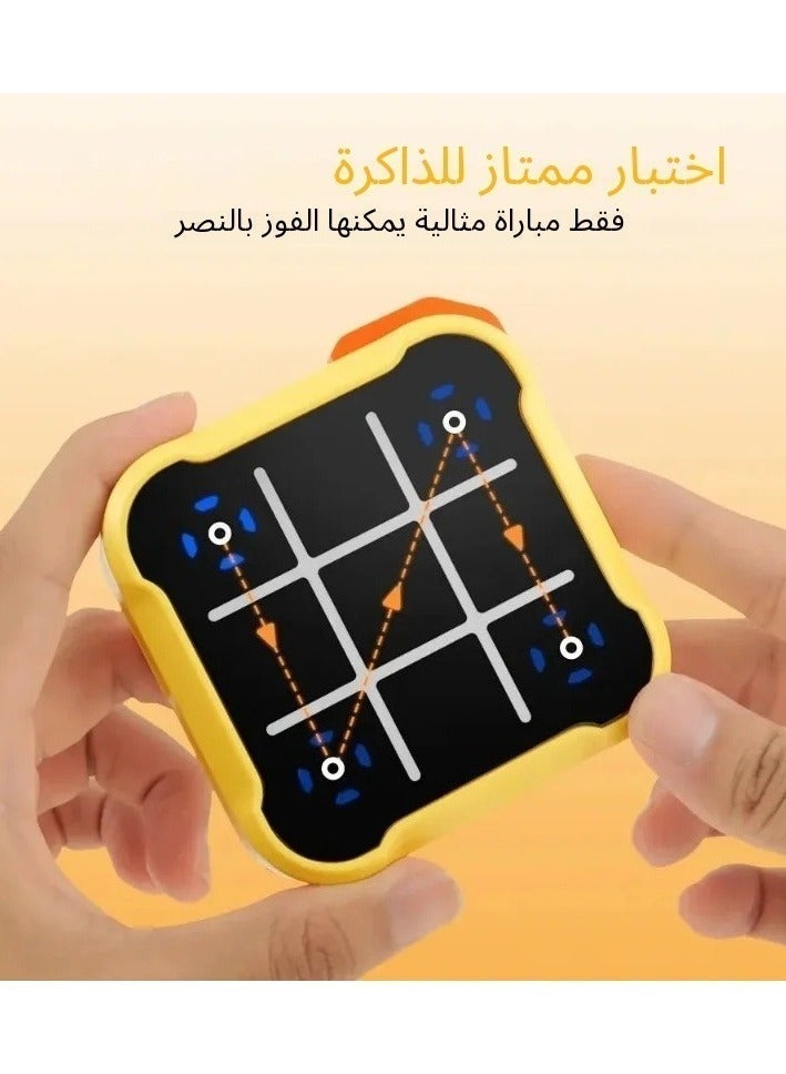 جهاز لعبة تيك تاك تو الإلكتروني الذكي - لعبة تدريب المنطق التفاعلية وأحجية تعليمية للأطفال، جهاز تعليمي محمول للاستخدام على الطاولة - Image 3