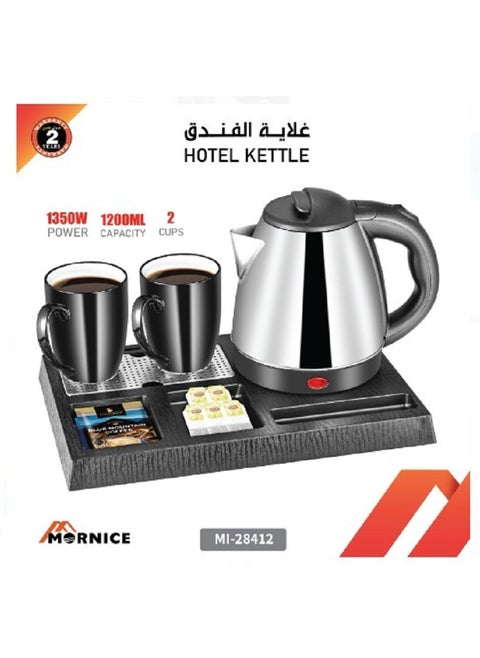 Water Kettle Set With 2 Cups And Base 1.2 Liters MI-28412