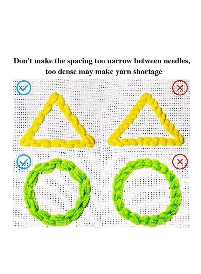 Punch Needle Kit Creative Cute DIY Embroidery Kit Carpet Crochet Kit for Beginners DIY Home Crafts (Rainbow Unicorn) - Image 2
