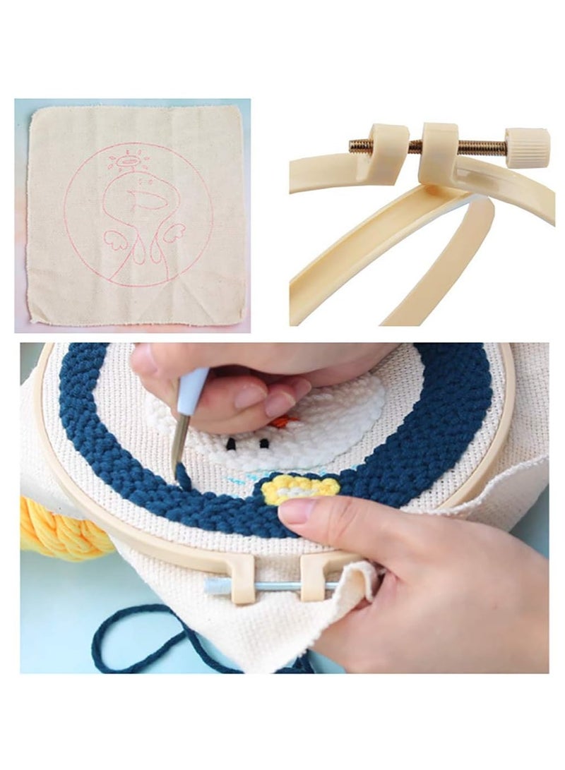 Punch Needle Kit Creative Cute DIY Embroidery Kit Carpet Crochet Kit for Beginners DIY Home Crafts (Rainbow Unicorn) - Image 5
