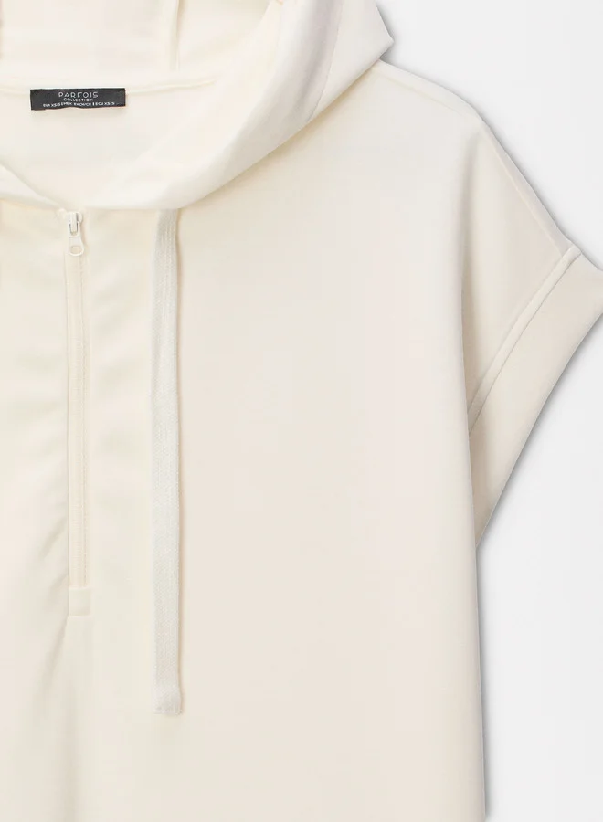 PARFOIS Short-Sleeved Sweatshirt