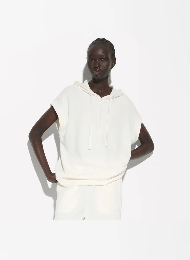 PARFOIS Short-Sleeved Sweatshirt