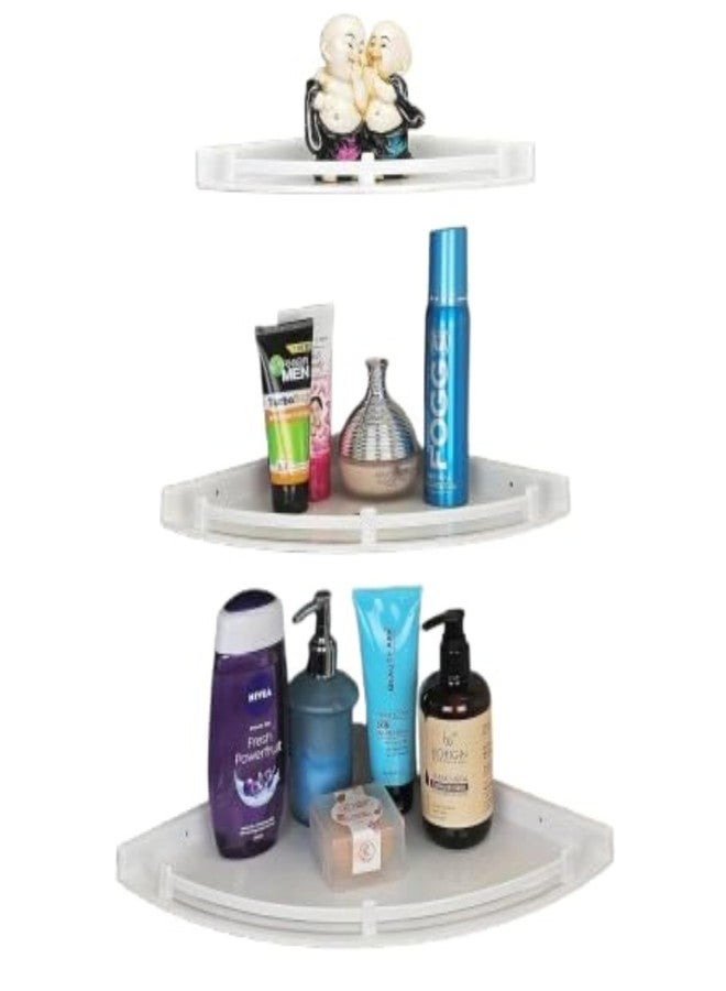 Aimko Multipurpose Wall Organizer Shelf for Bathroom, Kitchen & Living Room | Polypropylene Wall Mounted Storage Rack | Space-Saving Shelf for Toiletries, Essentials & Décor - Image 2