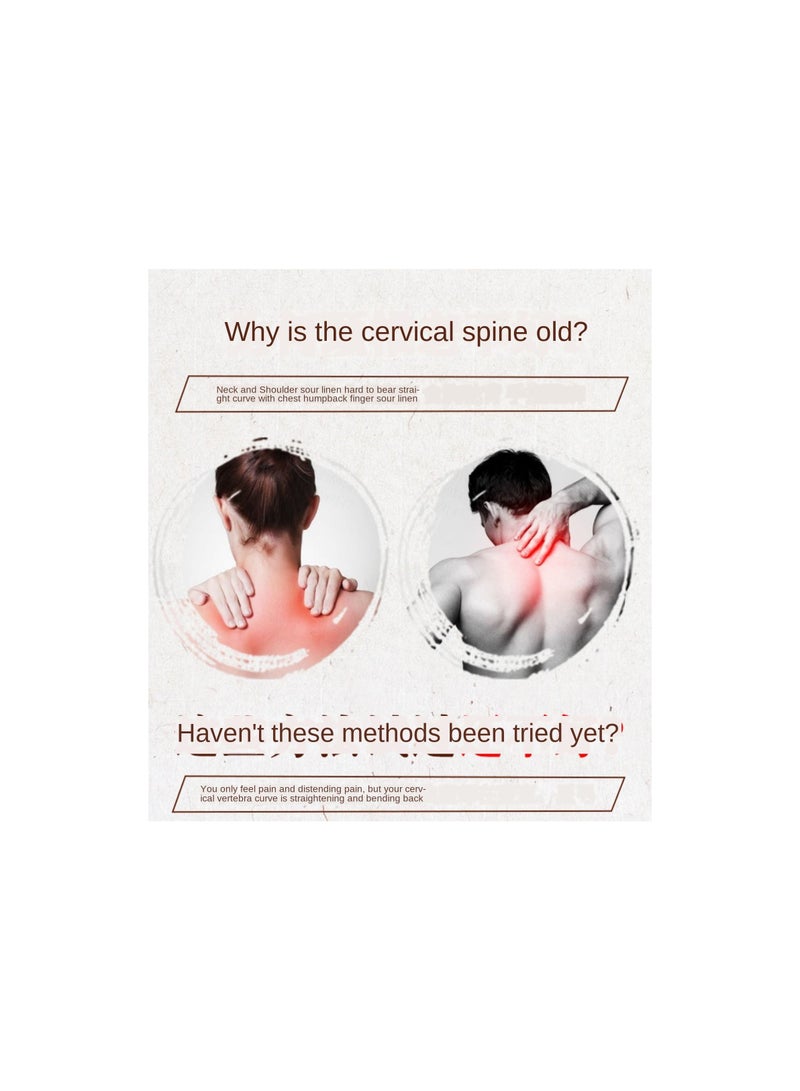 1-Piece Solid Wood Cervical Pillow,Natural Red Flower Pear Wood Pillow,Repairing Cervical Spine Neck Relieve Pain for Help Sleep Hard Wood Pillow - Image 2