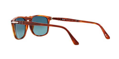 Persol Unisex PO3059S Square Sunglasses, Terra Di Siena/Blue Gradient Polarized, 54 mm - Image 5