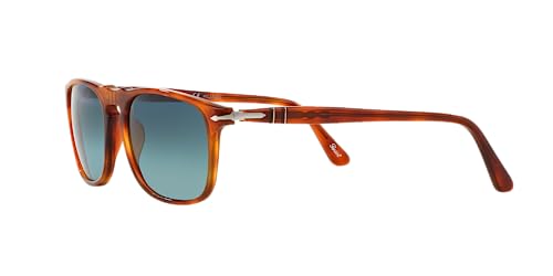 Persol Unisex PO3059S Square Sunglasses, Terra Di Siena/Blue Gradient Polarized, 54 mm - Image 3