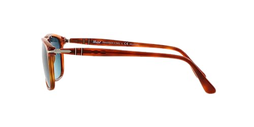 Persol Unisex PO3059S Square Sunglasses, Terra Di Siena/Blue Gradient Polarized, 54 mm - Image 4
