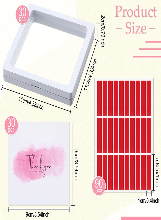 meekoo صندوق تعبئة أظافر ميكو 30 قطعة مع 90 قطعة شريط لاصق مزدوج الوجه لحفظ الأظافر الاصطناعية (أبيض) - Image 2