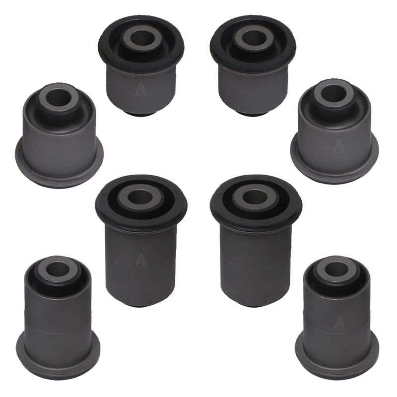 AUTOACER  Complete Front Upper  Lower Control Arm Bushing Kit 8 pcs Left  Right  Compatible With QX56 20042013 Armada 20052019 FRONTIER D4 20052019 PATHFINDER R5 20052012
