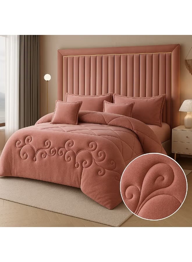 Ming Li Double-sided winter bedspread, velvet side and fur side - fits a bed measuring 200x200 cm - Image 3