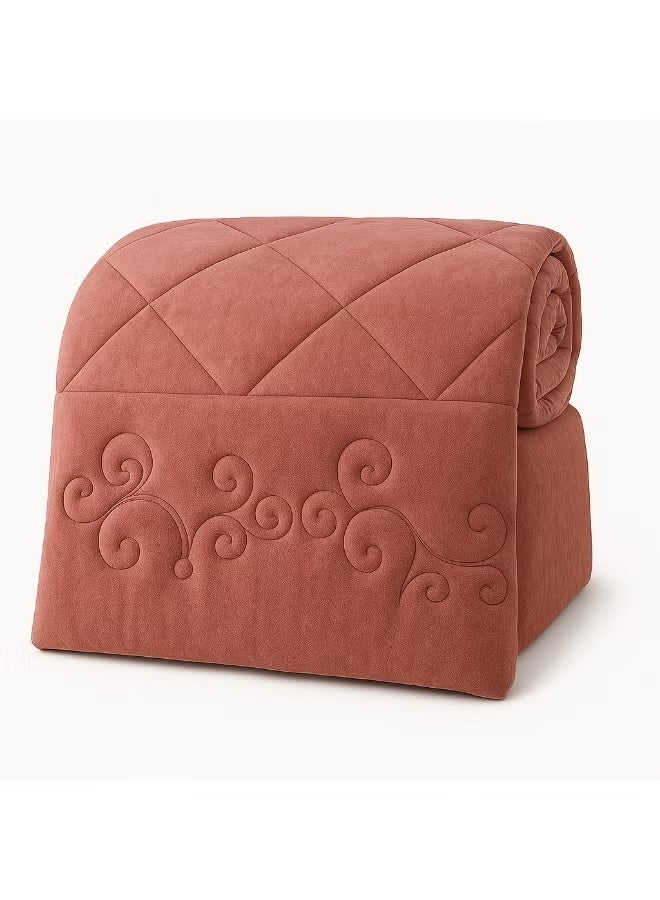 Ming Li Double-sided winter bedspread, velvet side and fur side - fits a bed measuring 200x200 cm - Image 5