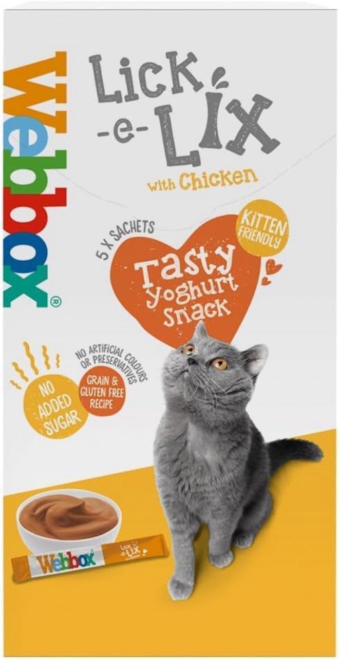 Webbox 5 Lick-E-Lix Chicken Cat Treats, 15g - Image 2