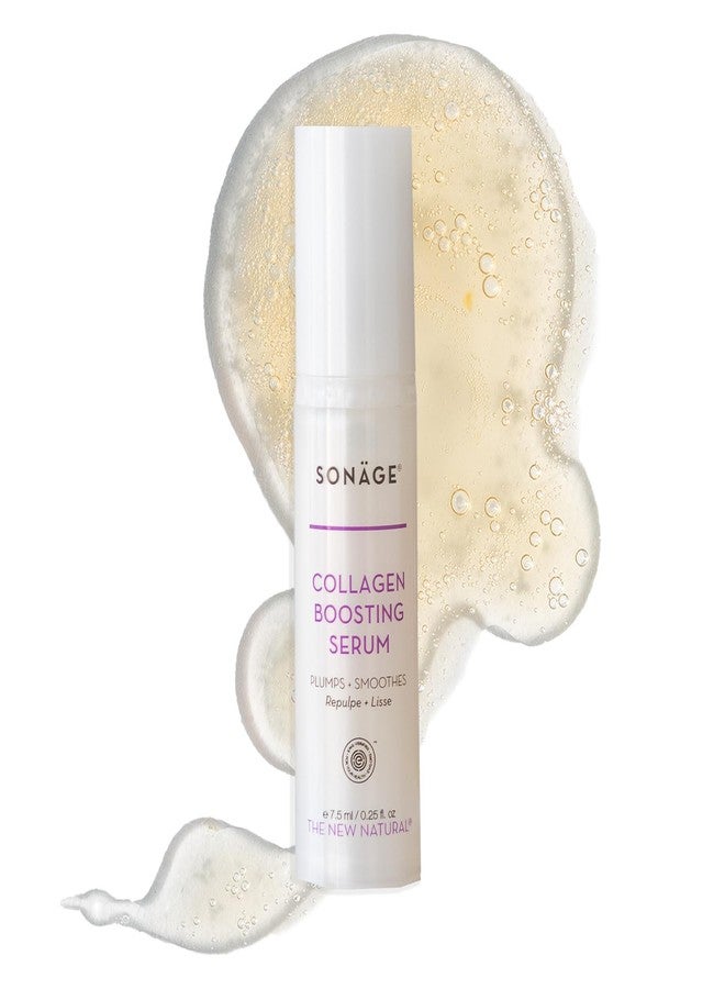 Sonage Collagen Boosting Serum: Vegan Anti-Aging Face Serum | Plumps, Smooths, Minimizes Pores, Wrinkles (7.5ml) - Image 1