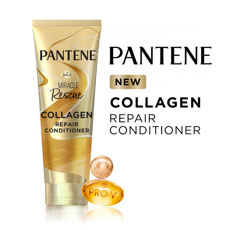 Pantene Miracle Rescue Collagen Repair Fresh Conditioner Damage Repair Conditioner Lightweight Smooth Suitable For All Hair Types 200Ml 1 Count - Image 2