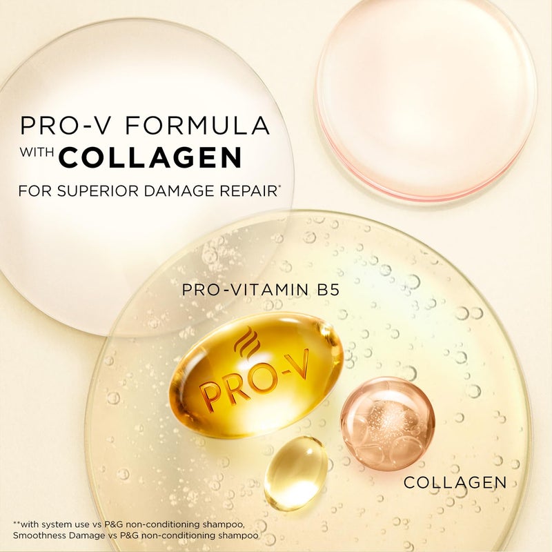 Pantene Miracle Rescue Collagen Repair Fresh Conditioner Damage Repair Conditioner Lightweight Smooth Suitable For All Hair Types 200Ml 1 Count - Image 4