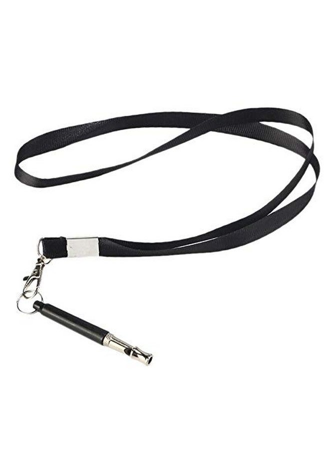 مجموعة تدريب الحيوانات الأليفة بصافرة عالية التردد بالموجات فوق الصوتية والتحكم في النباح وإيقاف النباح مثالية للكلاب والجراء (أسود) - Image 1