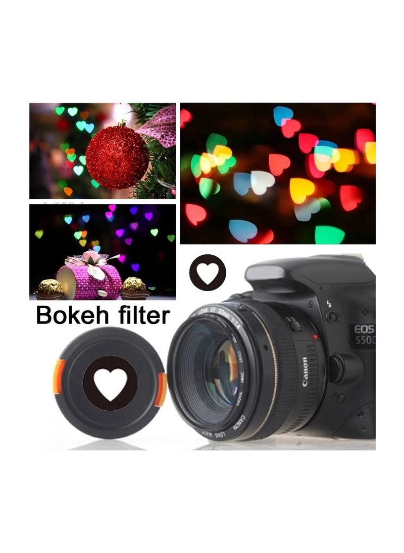 Generic - 52mm Bokeh Masters Kit Bokeh Effect Lens Cap Cover Filter for Artistic Romantic Night Scene Photography - Image 1