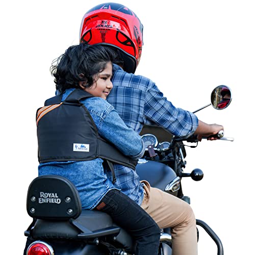 Newven Two Wheeler Child Safety Belt Adjustable Harness Belt for Motorcycle Ride Strap with Night Reflector and Double Buckled Safety Protection - Image 1