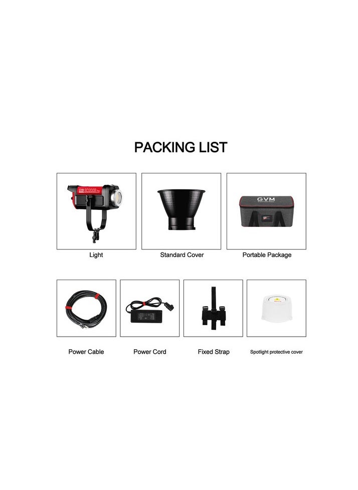 GVM Great Video Maker - GVM Pro SD200B Bi-Color LED Monolight (200W) - Image 1