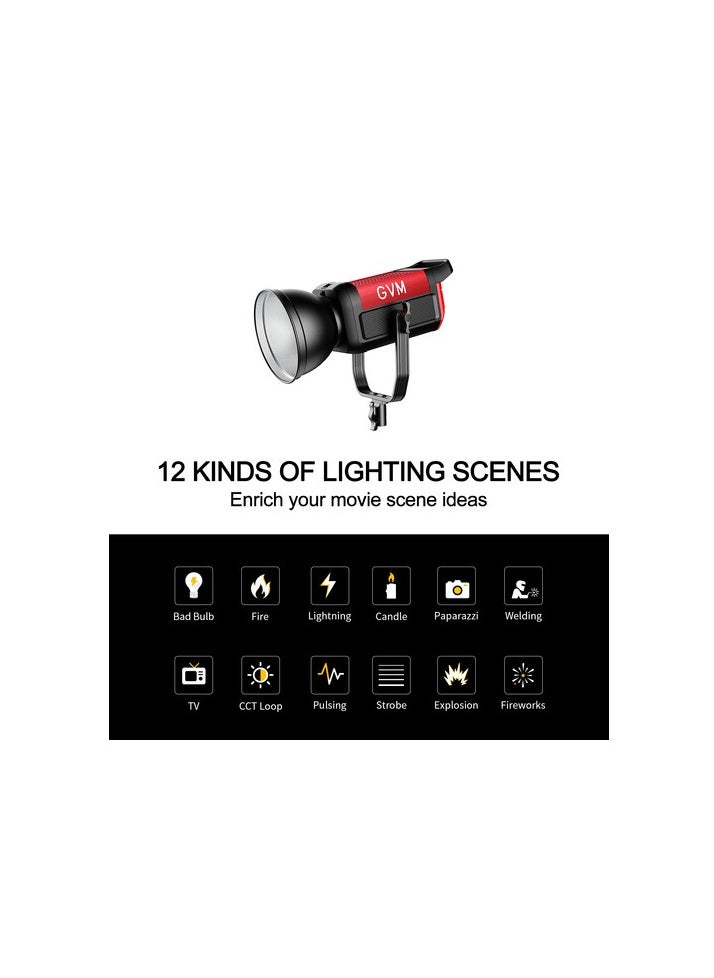 GVM Great Video Maker GVM Pro SD200B Bi-Color LED Monolight (200W)  - Image 5