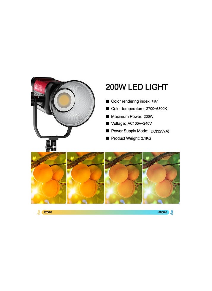 GVM Great Video Maker - GVM Pro SD200B Bi-Color LED Monolight (200W) - Image 1