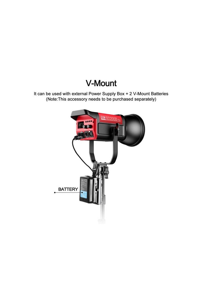 GVM Great Video Maker - GVM Pro SD200B Bi-Color LED Monolight (200W) - Image 1