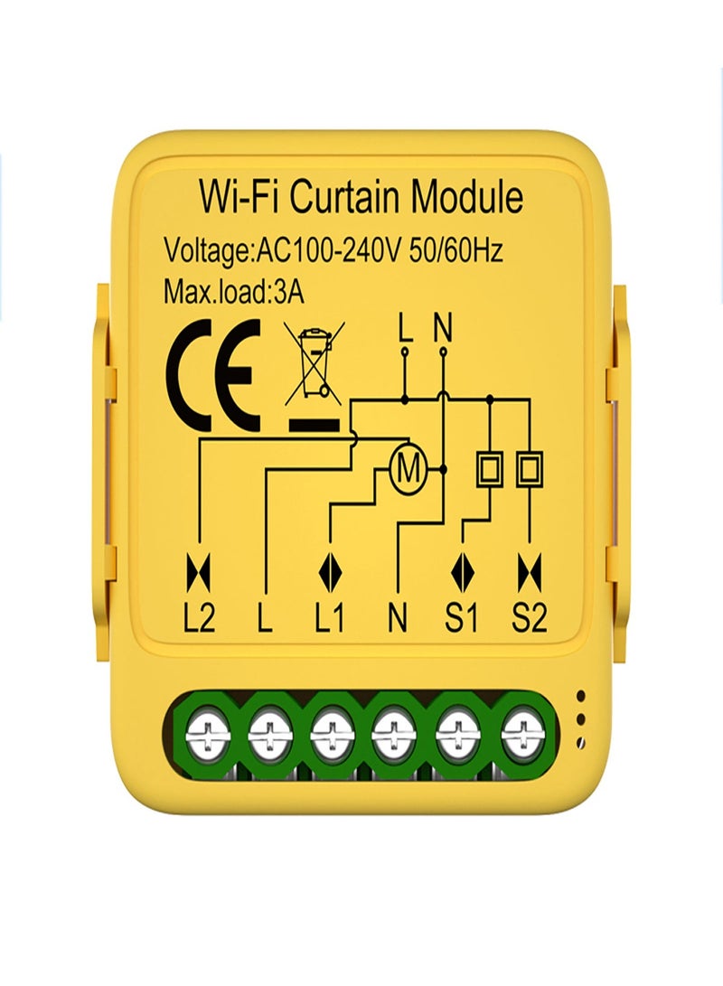 Tuya WIFI Intelligent Curtain Module Louver Switch Electric Motorized Curtain Roller Shutter Control Switch APP Remote Controls Compatible with and Google Assistant for Voice Control  Gateways - Image 1