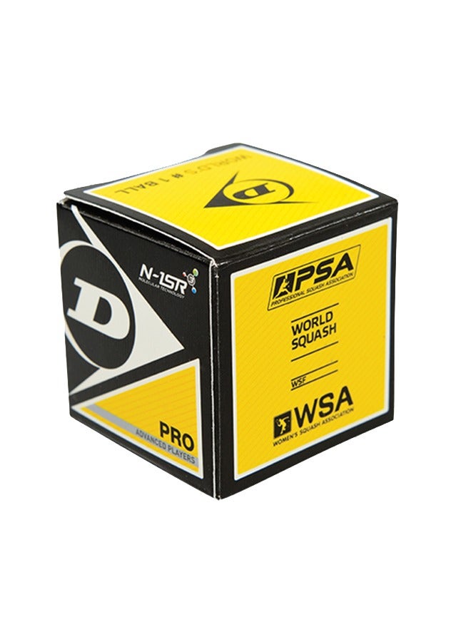 DUNLOP Pro Double Dot Squash Ball Black - Image 1