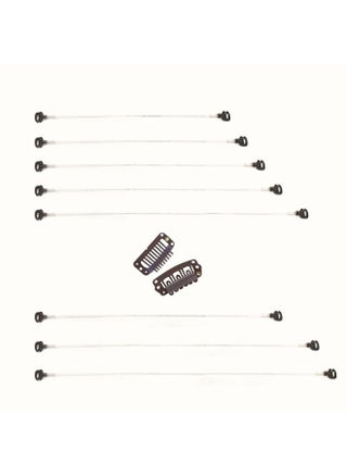 Brown Invisible Elastic Fish Line for Wire Hair Extensions 8pcs 18.5cm 24.5cm 30cm Secret Wire Extensions with 4 Stainless Steel Clips - pzsku/Z859B28159172063F915EZ/45/_/1686770942/cccc9ff4-eb32-464a-ac81-27f71146c27d