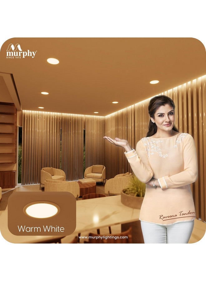 Murphy Trimless Round LED Panel Light - 10W Warm White | Glare-Free, Recessed Ceiling Downlight for Home & Commercial - Pack of 12 - Image 5