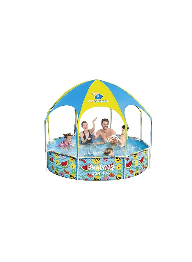 بست واي حوض سباحة ستيل برو يو في كيرفول 244 سم × 51 سم للعب في الظل - Image 4