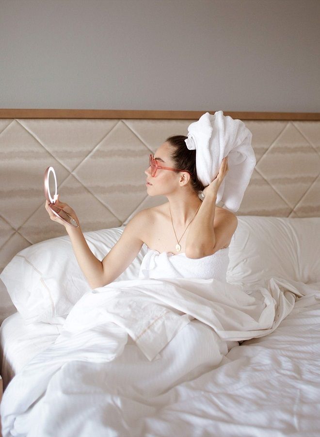 Fancii LED Lighted Travel Makeup Mirror, 1x/10x Magnification - Daylight LED, Compact, Portable, Large 5" Wide Illuminated Folding Mirror (Lumi) Rose Gold - Image 5