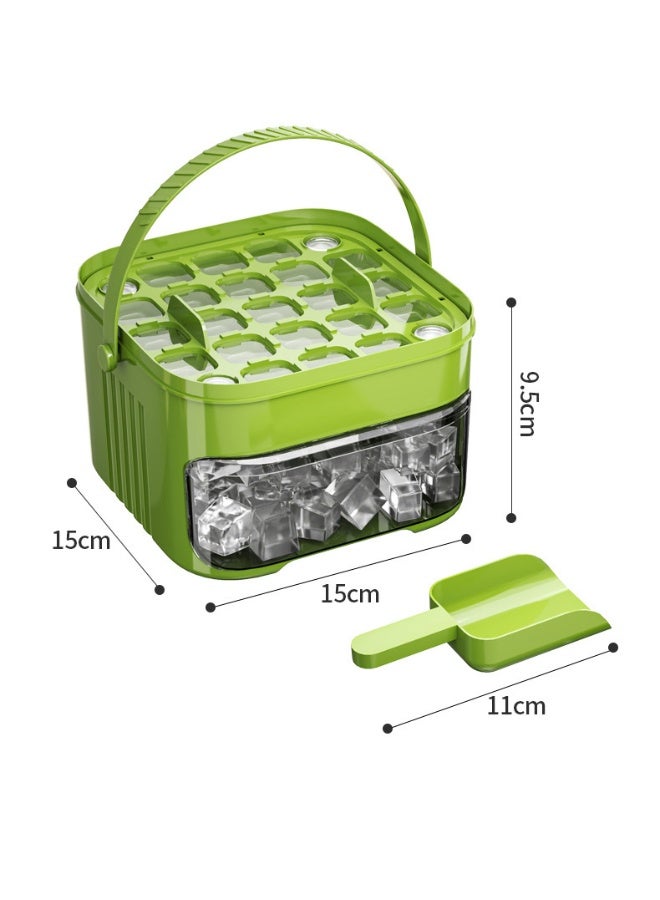 علبة مكعبات الثلج مع غطاء، علب الثلج للمرونة المجمدة، علب مكعبات الثلج صنع 50 قطعة، مكعبات الثلج مع علبتين حاوية الثلج - Image 2