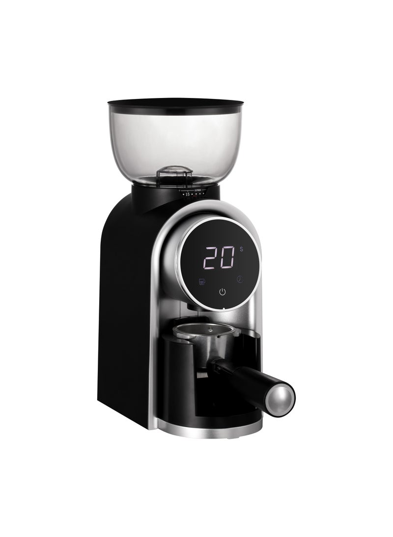 12-Cup Capacity, 25 Gears Precision Electric Coffee Grinder, Stainless Steel Body, LCD Visual Screen for flavors of Turkish/Espresso/Mocha/Drip/French Press  - Image 1
