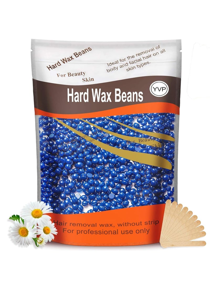 Yovanpur Hard Wax Beads for Hair Removal, Yovanpur Wax Beads for Sensitive Skin, Har Wax Beans for Coarse Hair, Waxing beads for Face, Eyebrow, Body, Bikini, Brazilian At Home 300g (10 Oz)/bag（Chamomile)  - Image 1