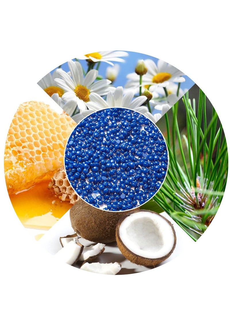 Yovanpur Hard Wax Beads for Hair Removal, Yovanpur Wax Beads for Sensitive Skin, Har Wax Beans for Coarse Hair, Waxing beads for Face, Eyebrow, Body, Bikini, Brazilian At Home 300g (10 Oz)/bag（Chamomile)  - Image 2