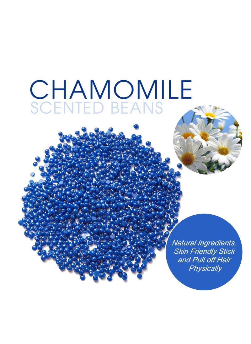 Yovanpur Hard Wax Beads for Hair Removal, Yovanpur Wax Beads for Sensitive Skin, Har Wax Beans for Coarse Hair, Waxing beads for Face, Eyebrow, Body, Bikini, Brazilian At Home 300g (10 Oz)/bag（Chamomile)  - Image 3