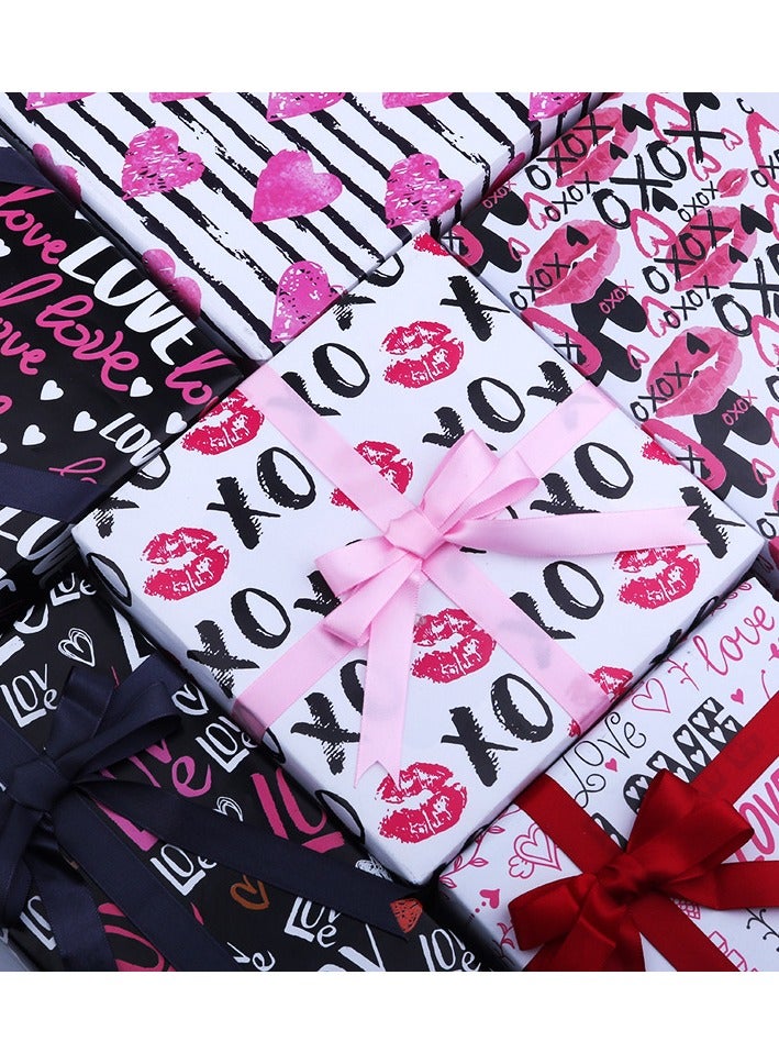 Generic Set of 6pcs 50 x 70cm Lips Wrapping Paper for Birthdays, Weddings, Anniversaries  - Image 2