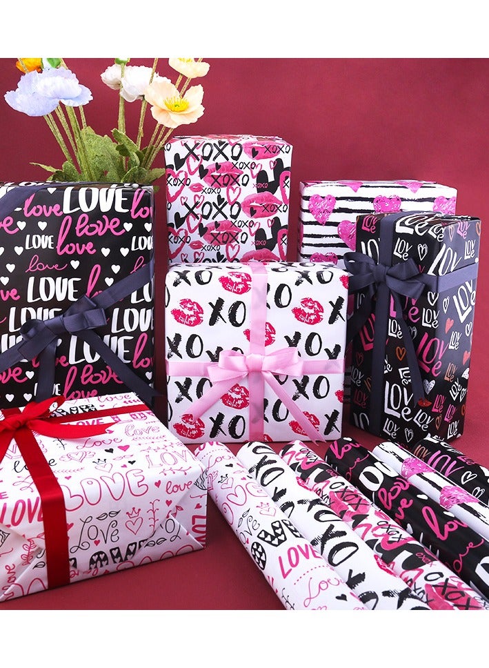 Generic Set of 6pcs 50 x 70cm Lips Wrapping Paper for Birthdays, Weddings, Anniversaries  - Image 3